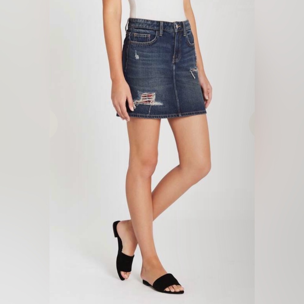 CURRENT ELLIOTT THE 5 POCKET MINI SKIRT - BECKER
